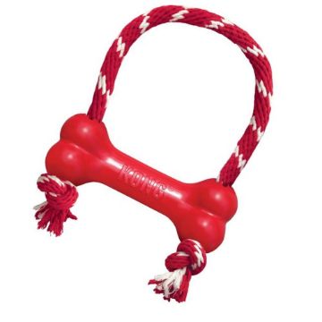 Picture of KONG Goodie Bone X-Small with Rope (Red) x 1