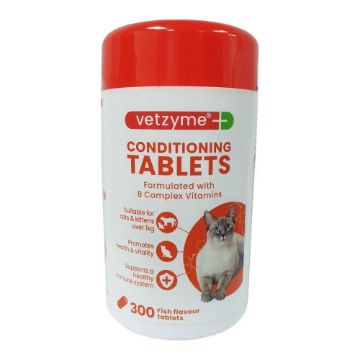 Picture of Vetzyme Cat Conditioning Tablets 300 Tab x 1