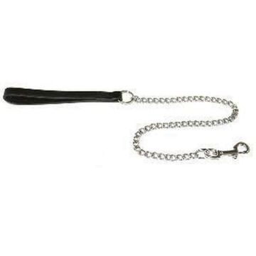 Picture of Ancol Leather Chain Lead 50kg Heavy 36" Black x 1