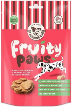 Picture of Laughing Dog Fruity Paws Dog Treats (Strawberry & Peanut Butter) 125g x 5