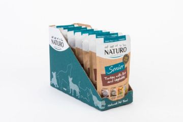 Picture of Naturo SENIOR Dog Pouch Turkey, Rice & Veg 150g x 8