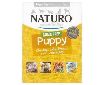 Picture of Naturo PUPPY Tray GRAIN-FREE Chicken, Potato & Veg 400g x 7