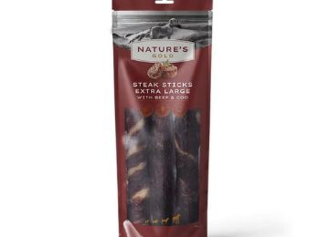 Picture of Nature's Gold Steak Sticks XL with Beef & Cod 210g x 6
