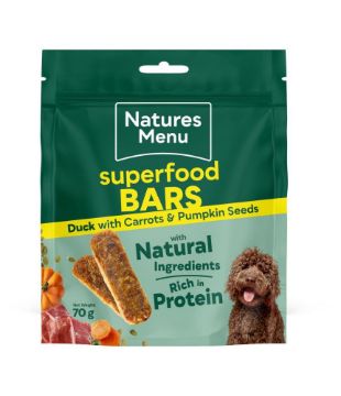 Picture of Natures Menu Superfood Bars Duck 70g x 9