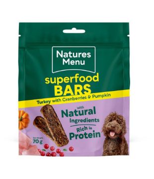 Picture of Natures Menu Superfood Bars Turkey 70g x 9