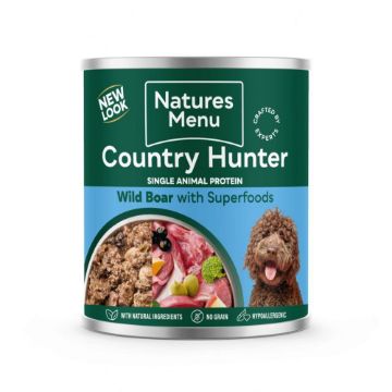 Picture of Natures Menu Country Hunter Dog Can Wild Boar with Superfoods 600g x 6