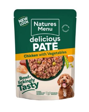 Picture of Natures Menu Adult Dog Pouch Chicken 300g x 8