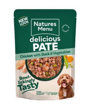 Picture of Natures Menu Adult Dog Pouch Chicken, Duck & Rice 300g x 8
