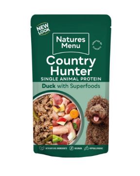 Picture of Natures Menu Country Hunter Dog Pouch Duck 150g 6pk x 3