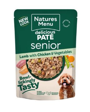 Picture of Natures Menu Senior Dog Pouch Lamb & Chicken 300g x 8
