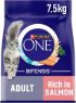 Picture of Purina One Adult Cat Salmon & Whole Grains 7.5kg x 1