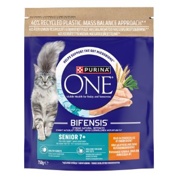 Picture of Purina One Cat Senior 7+ Chicken & Whole Grains 750g x 1