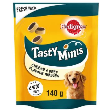 Picture of Pedigree Tasty Minis Cheesy Nibbles with Cheese & Beef 140g x 8