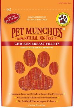 Picture of Pet Munchies Dog Treats Chicken Breast Fillets 100g x 8