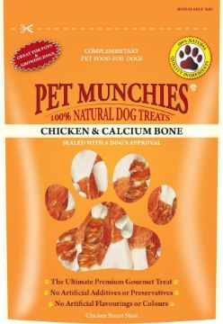 Picture of Pet Munchies Dog Treats Chicken & Calcium Bones 100g x 8