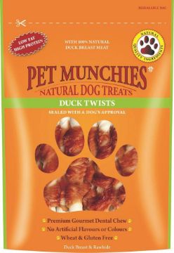 Picture of Pet Munchies Dog Treats Duck Twists 80g x 8