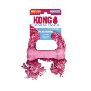 Picture of KONG Puppy Goodie Bone with Rope Extra Small x 1