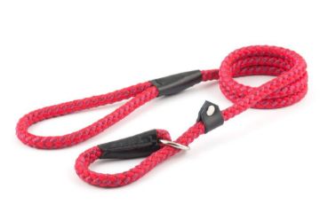Picture of Ancol Viva Nylon Rope Slip Lead 30kg 120 x 1.0cm Red x 1