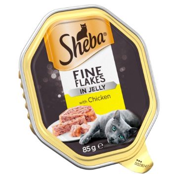 Picture of Sheba Foils Fine Flakes Chicken in Jelly 85g x 22