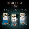 Picture of Sheba Pouch Fresh & Fine Tuna, Cod & Whitefish in Gravy 50g 6pk x 8