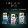 Picture of Sheba Pouch Fresh & Fine Tuna, Salmon & Trout in Jelly 50g 6pk x 8