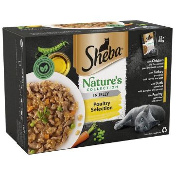 Picture of Sheba Pouch Natures Collection Poultry Jelly 85g 12-Pack x 4