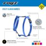 Picture of ROGZ Utility Turquoise Extra Large H-Harness 23½"-39½" x 1