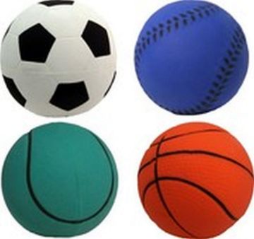 Picture of Dog Life Floaties Rubber Sports Balls 3½" x 6