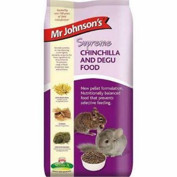 Picture of Mr Johnson's Supreme Chinchilla & Degu Food 900g x 6