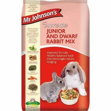 Picture of Mr Johnson's Supreme Junior & Dwarf Rabbit Mix 900g x 6