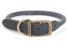Picture of Ancol Timberwolf Rolled Leather Collar Blue 18" Size 4 x 1