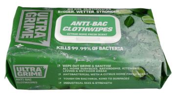 Picture of Ultra Grime XXL Anti-Bac Wipes 80pk x 1