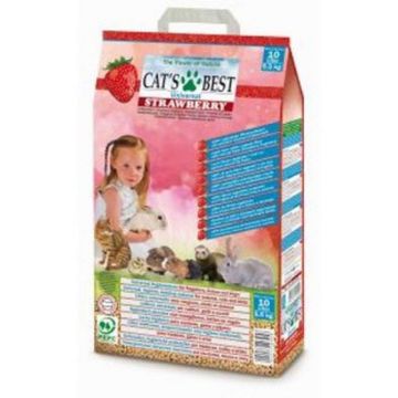Picture of Cat's Best Universal Wood Pellet Litter Strawberry 10 Litre x 1