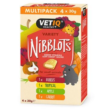 Picture of VETIQ Small Animal Nibblots 30g Variety 4-Pack x 5