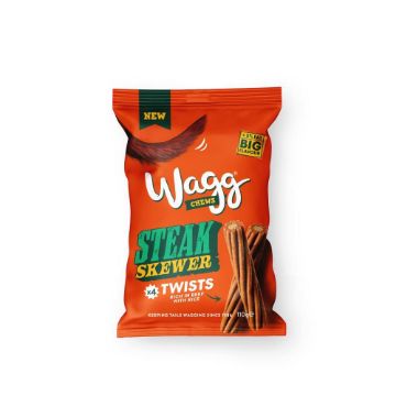 Picture of Wagg Dog Chews Steak Skewer Twists 110g x 12