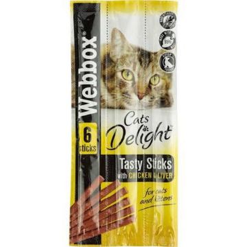 Picture of Webbox Tasty Cat Sticks Chicken & Liver 6-Stick x 25