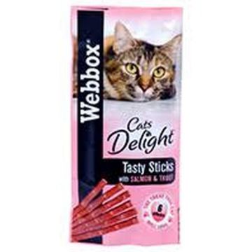 Picture of Webbox Tasty Cat Sticks Salmon & Trout 6-Stick x 25