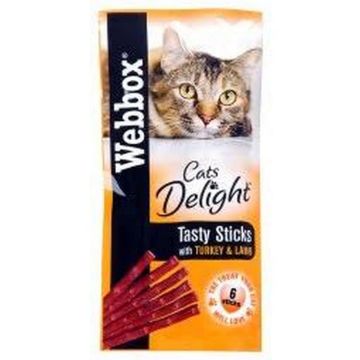 Picture of Webbox Tasty Cat Sticks Turkey & Lamb 6-Stick x 25