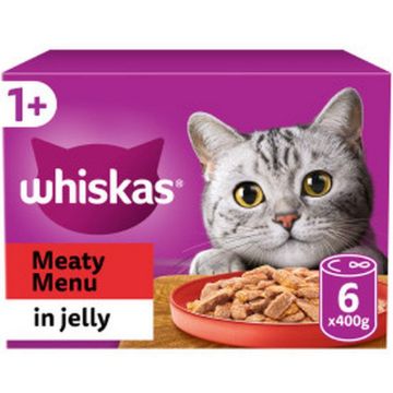 Picture of Whiskas Cat Cans Meaty Menu in Jelly 400g 6-Pack x 4