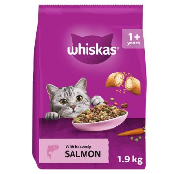 Picture of Whiskas 1+ Adult Cat Complete Salmon 1.9kg