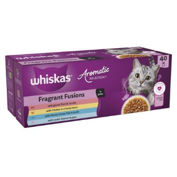 Picture of Whiskas Pouch 1+ Aromatic Fusion in Gravy 85g MEGA 40 Pack