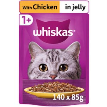 Picture of Whiskas Pouch 1+ Singles Chicken in Jelly 85g x 28