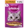 Picture of Whiskas Pouch 1+ Singles Chicken in Jelly 85g x 28