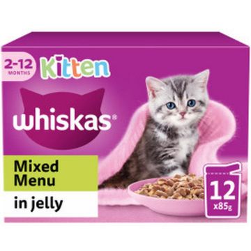 Picture of Whiskas Pouch Kitten Mixed Menu Jelly 85g 12-Pack x 4