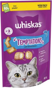 Picture of Whiskas Temptations Cat Treats Salmon 60g x 6