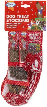 Picture of 2026 Good Boy Christmas Dog Treat Stocking x 12