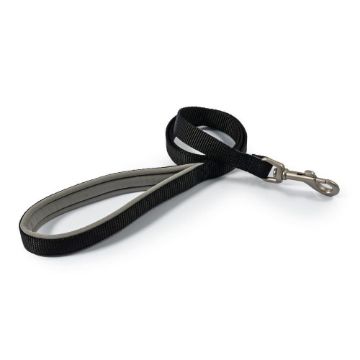 Picture of Ancol Viva Padded Nylon Snap Lead Black 20kg 1m x 1.2cm x 1 