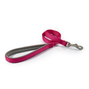 Picture of Ancol Viva Padded Nylon Snap Lead Pink 20kg 1m x 1.2cm x 1 