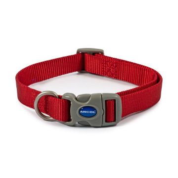 Picture of Ancol Viva Nylon Quick-Fit Collar 20-30cm S Size 1-2 Red x 1