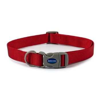 Picture of Ancol Viva Nylon Quick-Fit Collar 45-70cm L Size 5-9 Red x 1